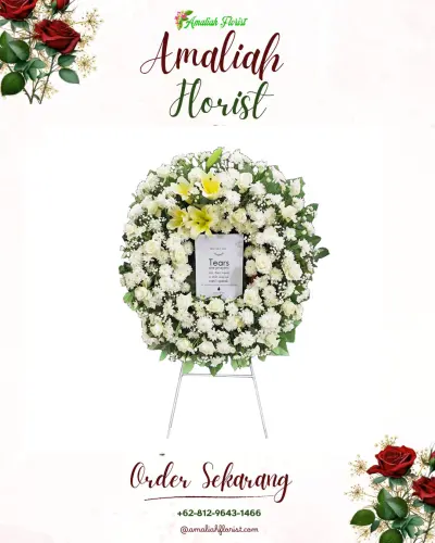 Krans Bunga Duka Cita di Banjarmulya